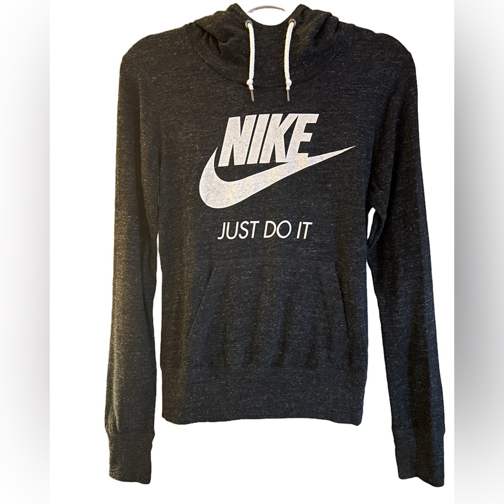 NIKE - Dark Grey ‘Just Do It’ Pullover Hoodie Size S